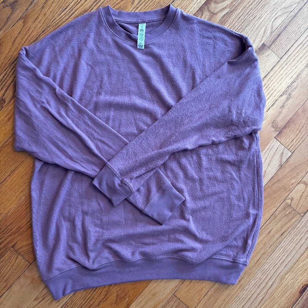 Alo Soho Pullover - Size Small, EUC, Woodrose Color